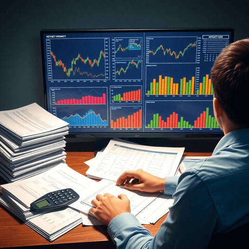 IT professional analyzing reports and dashboard metrics to evaluate the ROI of proactive IT monitoring and infrastructure performance improvements.